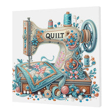 Load image into Gallery viewer, Sewing Machine-Partial Pearl Painting Kit with Frame-25x25cm
