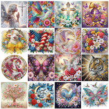 Load image into Gallery viewer, Tiger-Partial Special Diamond Painting-30x30cm
