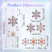 Load image into Gallery viewer, Mandala-SunCatcher Window Hanging Diamond Wind Chimes
