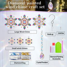 Load image into Gallery viewer, Mandala-SunCatcher Window Hanging Diamond Wind Chimes
