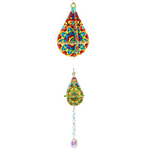Load image into Gallery viewer, Mandala-SunCatcher Window Hanging Diamond Wind Chimes
