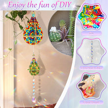 Load image into Gallery viewer, Mandala-SunCatcher Window Hanging Diamond Wind Chimes
