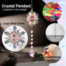 Load image into Gallery viewer, Mandala-SunCatcher Window Hanging Diamond Wind Chimes
