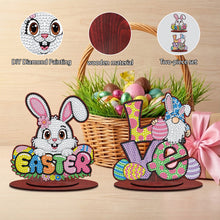 Load image into Gallery viewer, 2Pcs/Set Easter-Single Side Drill-Acrylic Diamond Desktop Ornament
