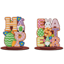 Load image into Gallery viewer, 2Pcs/Set Easter-Single Side Drill-Acrylic Diamond Desktop Ornament
