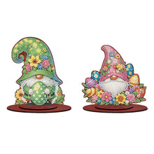 Load image into Gallery viewer, 2Pcs/Set Easter-Single Side Drill-Acrylic Diamond Desktop Ornament
