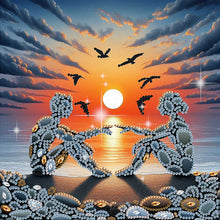 Load image into Gallery viewer, Stone Art Cat-Partial Special Diamond Painting-30x30cm
