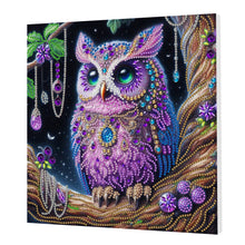 Load image into Gallery viewer, Owl-Partial Pearl Painting Kit with Frame-25x25cm
