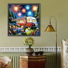 Load image into Gallery viewer, Camping-Full Round Diamond Painting-40x40cm

