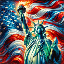 Load image into Gallery viewer, Independence Day-Full Round Diamond Painting-40x40cm
