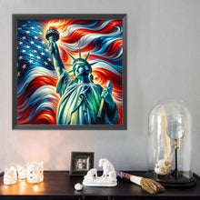 Load image into Gallery viewer, Independence Day-Full Round Diamond Painting-40x40cm
