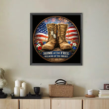 Load image into Gallery viewer, Independence 250Th-Full Round Diamond Painting-30x30cm

