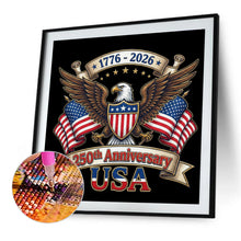 Load image into Gallery viewer, Independence Day-Full Round Diamond Painting-30x30cm
