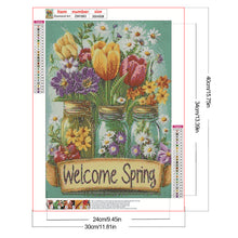 Load image into Gallery viewer, Bouquet-Full Round Diamond Painting-30x40cm
