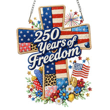 Load image into Gallery viewer, National Flag And Flowers-Single Side Drill-Diamond Pendant
