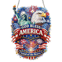 Load image into Gallery viewer, National Flag And Flowers-Single Side Drill-Diamond Pendant
