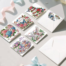 Load image into Gallery viewer, 6Pcs/Set Mothers Day Flower Basket-Diamond Greeting Cards
