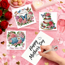 Load image into Gallery viewer, 6Pcs/Set Mothers Day Flower Basket-Diamond Greeting Cards
