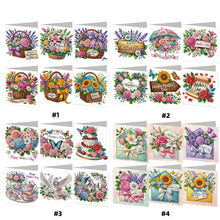 Load image into Gallery viewer, 6Pcs/Set Mothers Day Flower Basket-Diamond Greeting Cards
