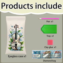 Load image into Gallery viewer, Dragonfly-DIY Diamond Painting Glasses Case
