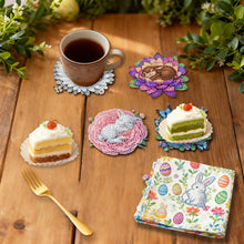 Load image into Gallery viewer, 6Pcs/Set Flowers And Rabbits-Acrylic Waterproof Diamond Coaster
