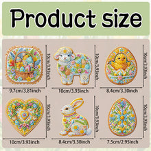 Load image into Gallery viewer, 6Pcs/Set Flowers And Rabbits-Acrylic Waterproof Diamond Coaster
