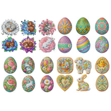 Load image into Gallery viewer, 6Pcs/Set Flowers And Rabbits-Acrylic Waterproof Diamond Coaster
