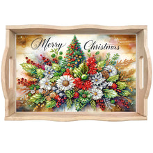 Load image into Gallery viewer, Cats-Round Diamond Wooden Dinning Table Tray
