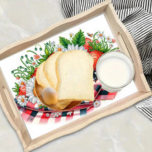 Load image into Gallery viewer, Cats-Round Diamond Wooden Dinning Table Tray
