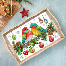 Load image into Gallery viewer, Cats-Round Diamond Wooden Dinning Table Tray
