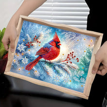Load image into Gallery viewer, Cats-Round Diamond Wooden Dinning Table Tray
