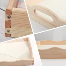 Load image into Gallery viewer, Cats-Round Diamond Wooden Dinning Table Tray
