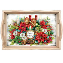 Load image into Gallery viewer, Cats-Round Diamond Wooden Dinning Table Tray
