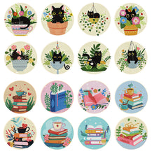 Load image into Gallery viewer, 8Pcs/Set 8Pcs/Set Cat-Acrylic Waterproof Diamond Coaster
