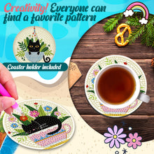 Load image into Gallery viewer, 8Pcs/Set 8Pcs/Set Cat-Acrylic Waterproof Diamond Coaster
