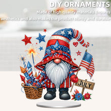 Load image into Gallery viewer, Christmas In December Gnome-Single Side Drill-Acrylic Diamond Desktop Ornament
