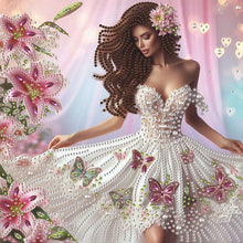 Load image into Gallery viewer, Rose Beauty-Partial Special Diamond Painting-30x30cm
