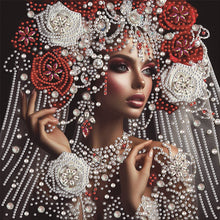Load image into Gallery viewer, Rose Beauty-Partial Special Diamond Painting-30x30cm
