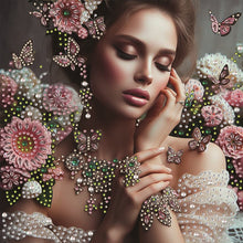 Load image into Gallery viewer, Rose Beauty-Partial Special Diamond Painting-30x30cm
