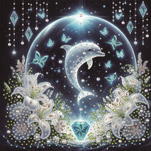 Load image into Gallery viewer, Flowers and Bird-Partial Special Diamond Painting-30x30cm
