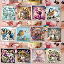 Load image into Gallery viewer, 12Pcs/Set 12Pcs/Set Cross Church-Diamond Greeting Cards
