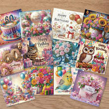 Load image into Gallery viewer, 12Pcs/Set 12Pcs/Set Cross Church-Diamond Greeting Cards
