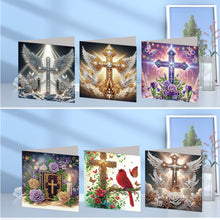 Load image into Gallery viewer, 12Pcs/Set 12Pcs/Set Cross Church-Diamond Greeting Cards
