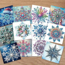 Load image into Gallery viewer, 12Pcs/Set 12Pcs/Set Cross Church-Diamond Greeting Cards
