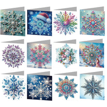 Load image into Gallery viewer, 12Pcs/Set 12Pcs/Set Cross Church-Diamond Greeting Cards
