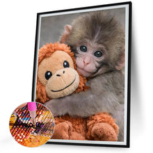 Load image into Gallery viewer, Monkey-Full Round Diamond Painting-30x40cm
