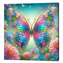 Load image into Gallery viewer, Butterfly-Partial Pearl Painting Kit with Frame-25x25cm
