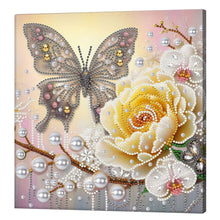Load image into Gallery viewer, Butterfly-Partial Pearl Painting Kit with Frame-25x25cm

