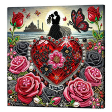 Load image into Gallery viewer, Butterfly-Partial Pearl Painting Kit with Frame-25x25cm
