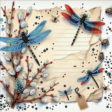 Load image into Gallery viewer, Dragonfly-Partial Special Diamond Painting-30x30cm
